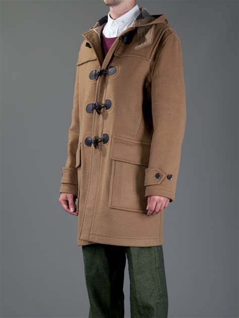 burberry duffle coat brown|burberry wool cashmere tailored coat.